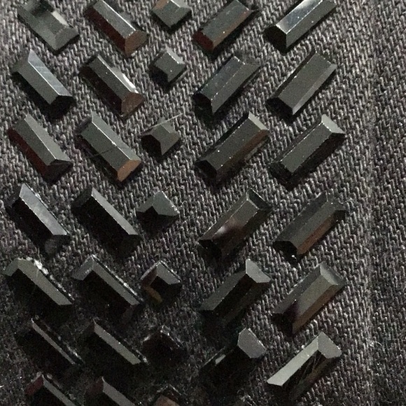 PLUS SIZE NWT Melissa McCarthy Black premium denim with Embellished sides - Picture 5 of 9